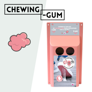 Poubelle pour chewing gum HappyGum