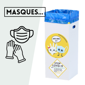 poubelle pour masques