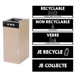 Magnet pour poubelle de tri sélectif HappySelect. Encourager le tri
