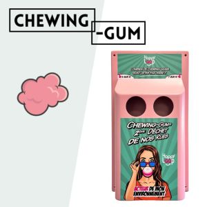 poubelle de tri pour les chewing gum