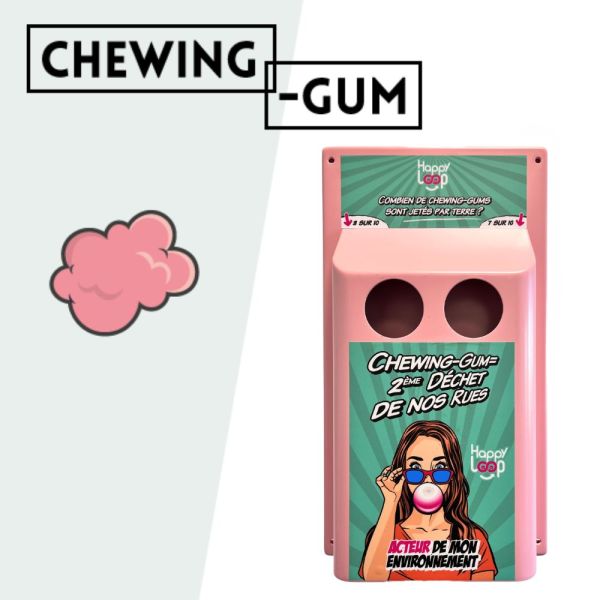 poubelle de tri pour les chewing gum