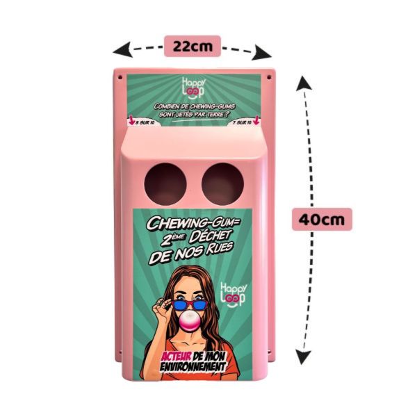 HappyGum - Poubelle tri chewing-gums