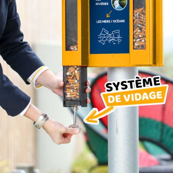 CENDRIER ALCOME - Cendrier mégots de cigarette