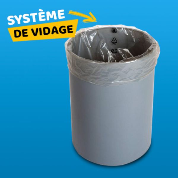 système de vidage pour la poubelle de tri HappyCan