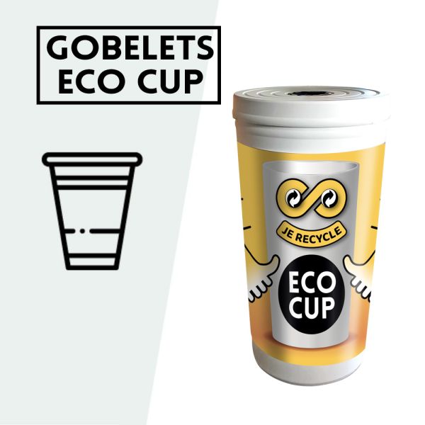 Poubelle pour le recyclage des Ecocup ou des gobelets