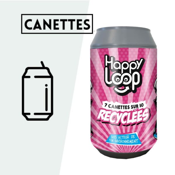 Poubelle de tri pour les cannettes HappyLoop