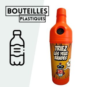 Poubelle de tri pour le tri des bouteilles en plastique