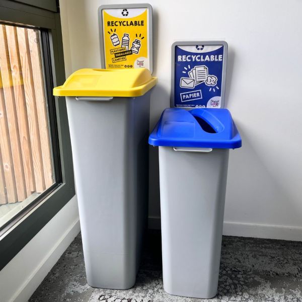 contenant tri déchets en entreprise