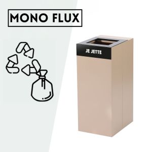 HappySelect - Poubelle tri sélectif design 1 flux