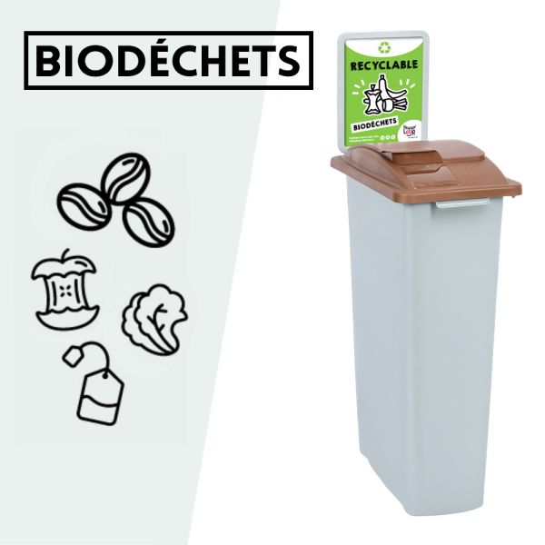 poubelle de tri sélectif pour les biodéchets